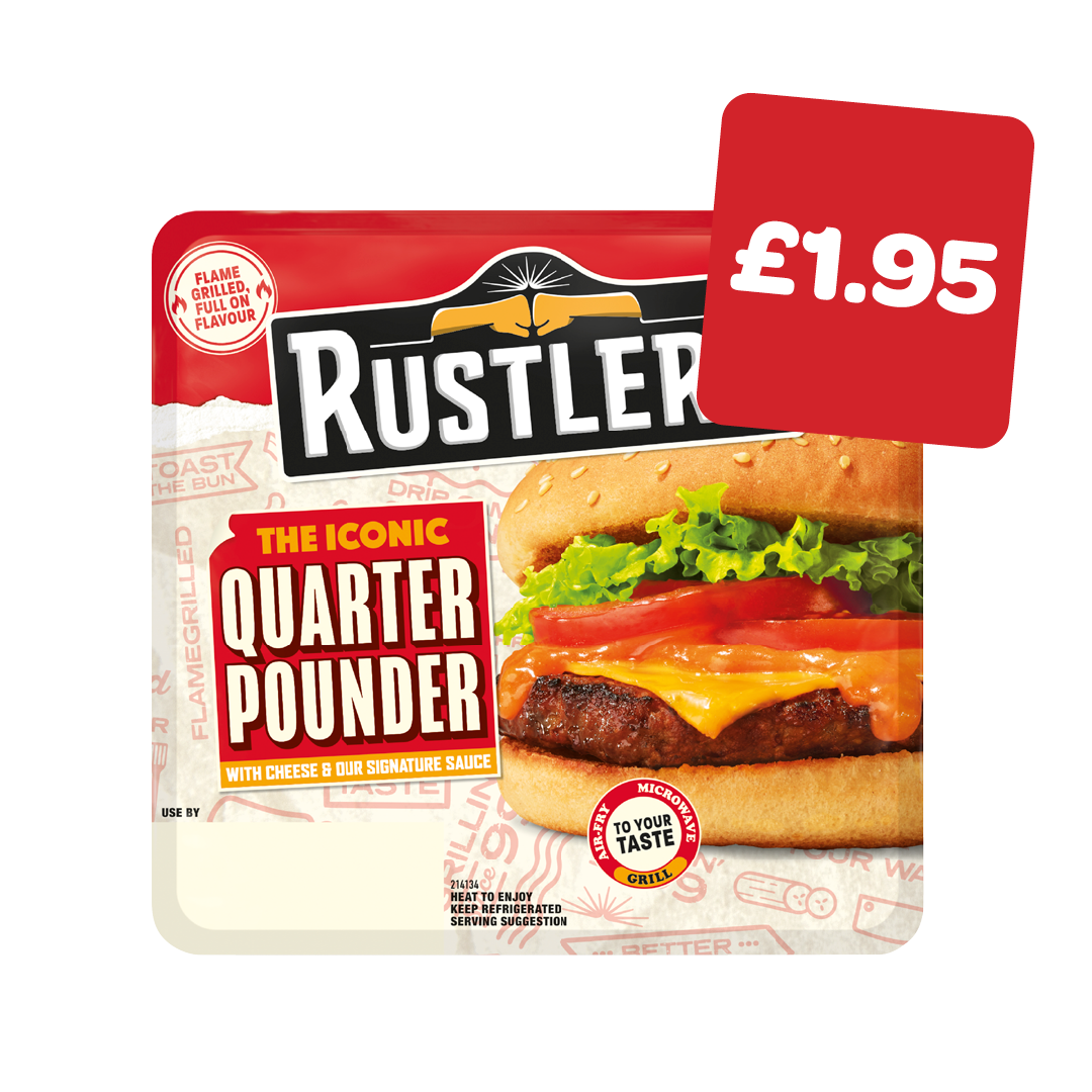 Rustlers Quarter Pounder Burger
