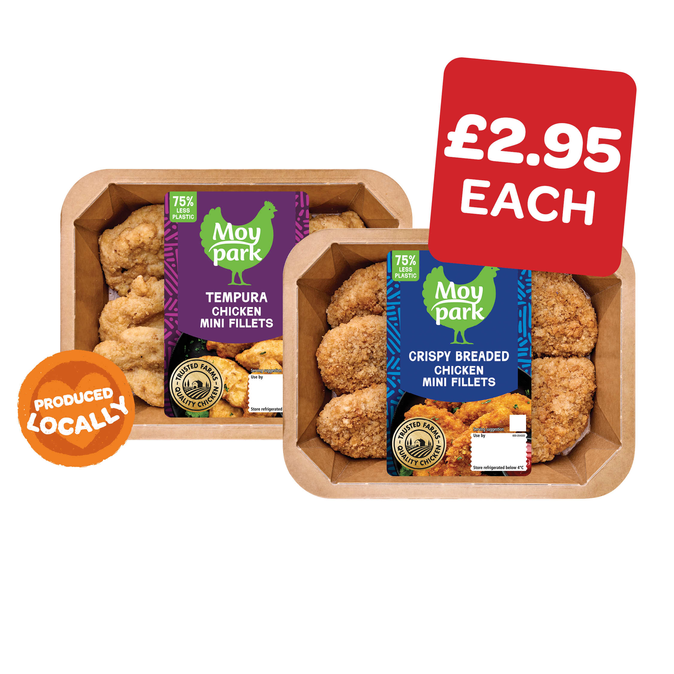 Moy Park Breaded / Southern Fried / Tempura Mini Fillets