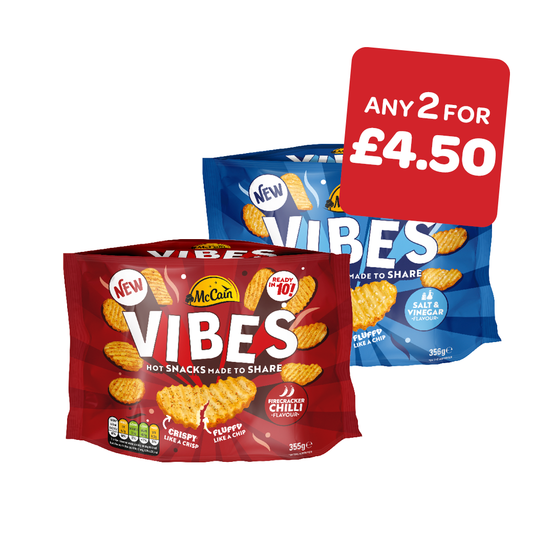 McCains Vibes Salt & Vinegar / Firecracker Chilli