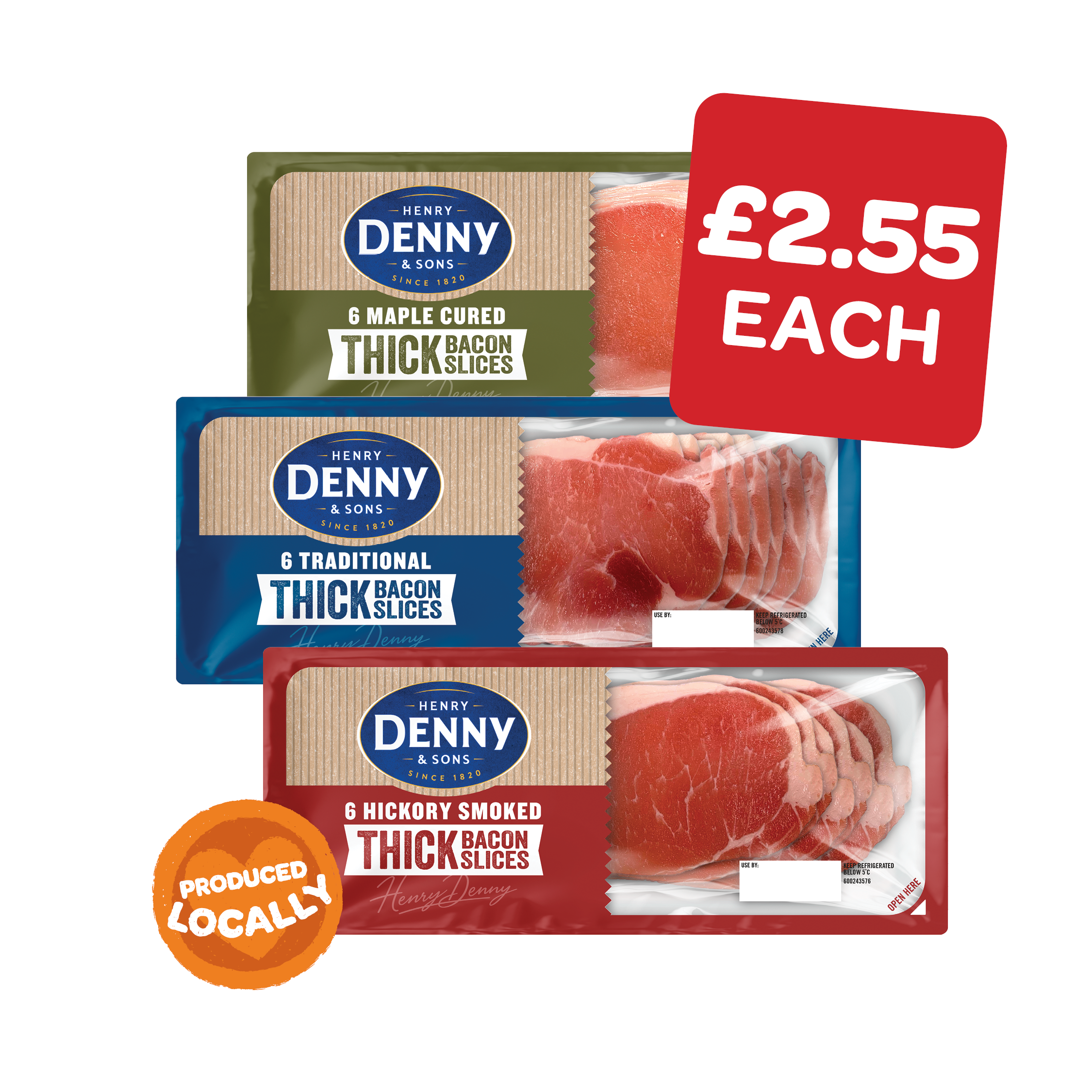Denny Trad / Maple / Hickory Thick Cut Bacon