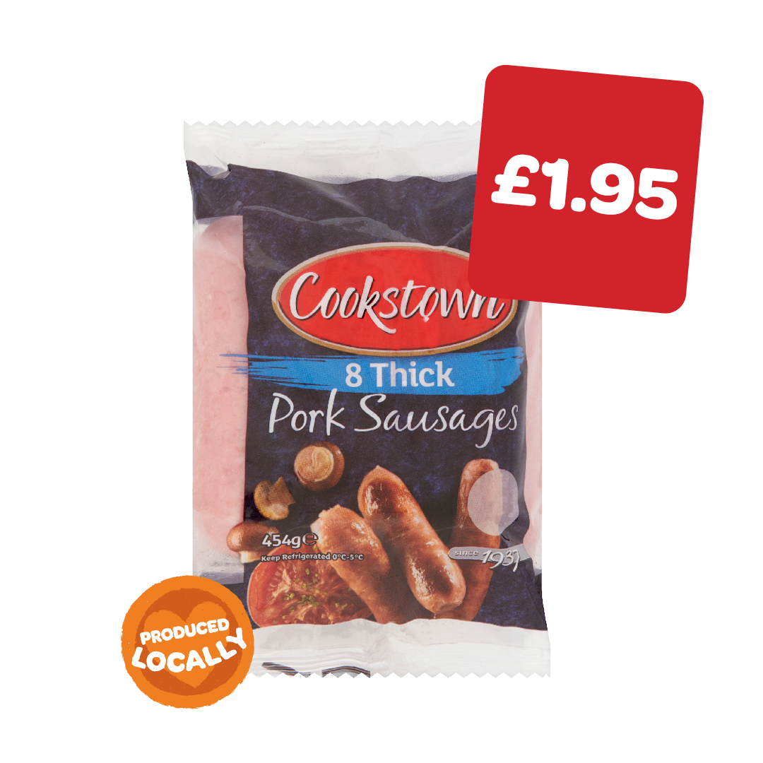 Cookstown Thick Sausages 8 Pack