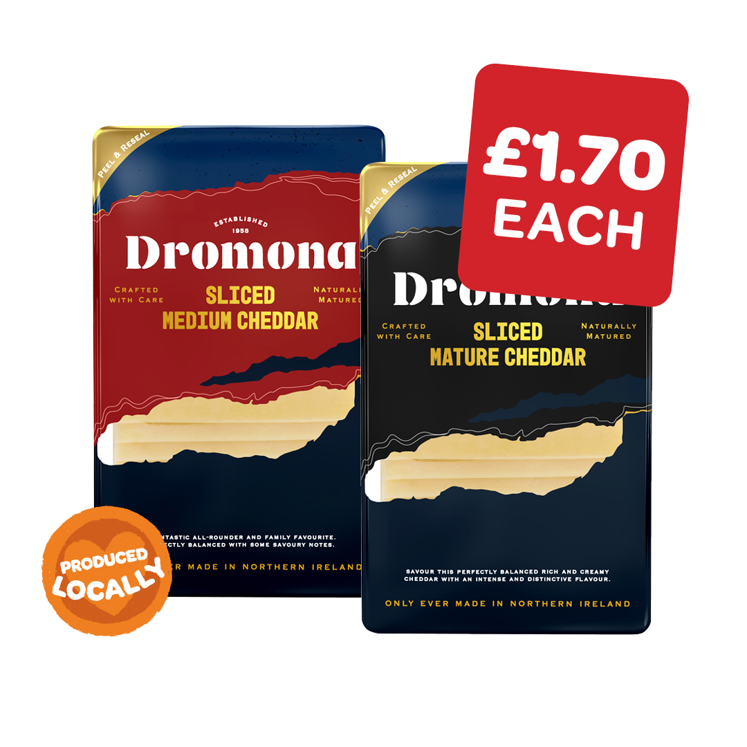 Dromona Sliced Mild / Medium / Mature Cheddar
