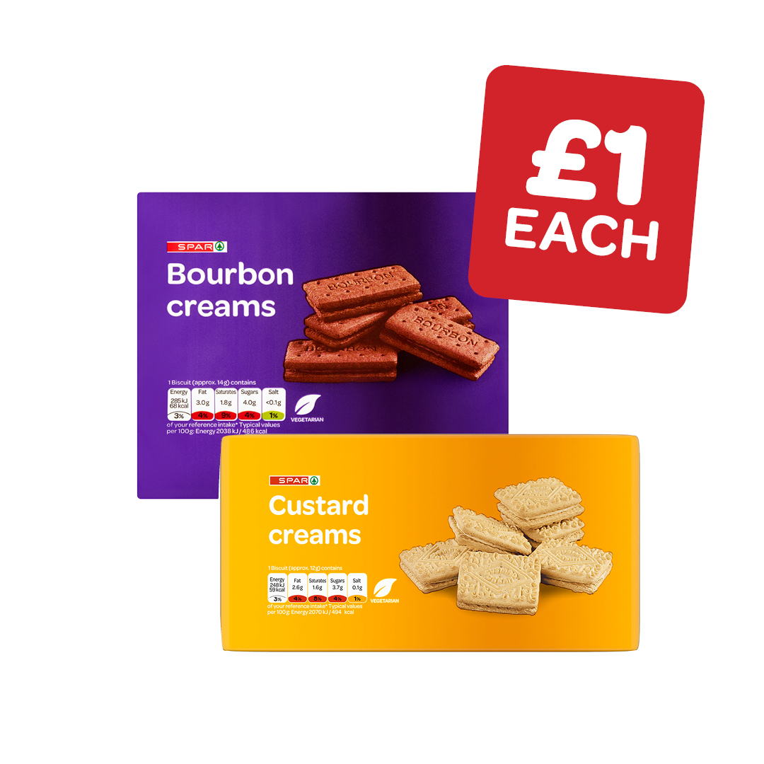 SPAR Bourbon / Custard Creams