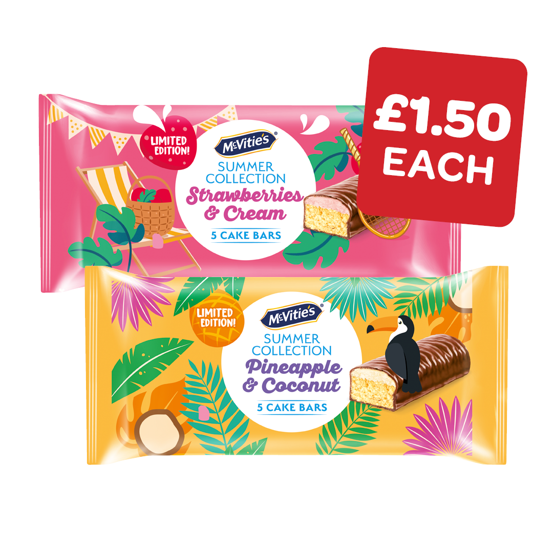 McVities Summer Collection Cake Bars