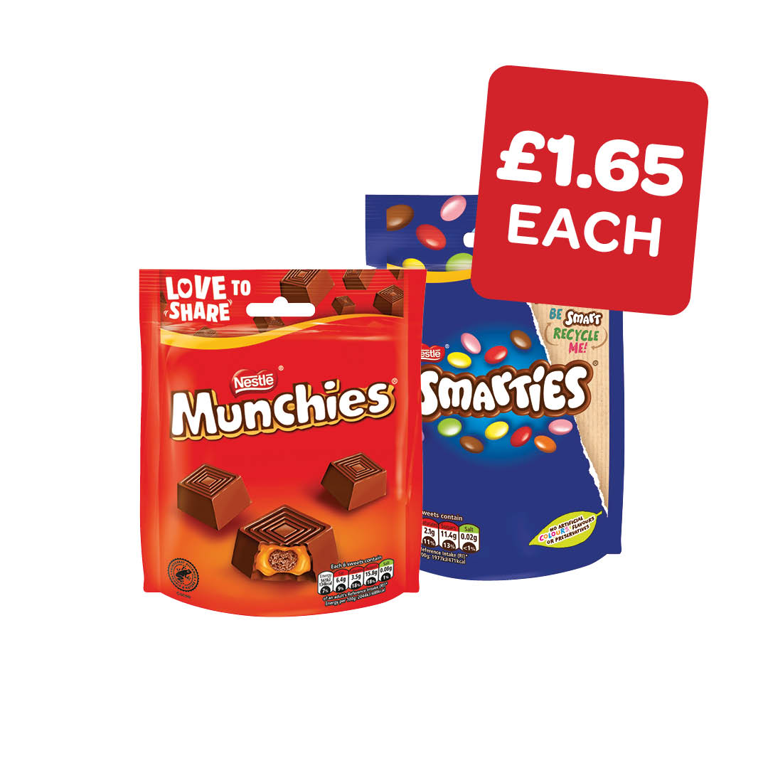 Nestle Munchies / Smarties / Aero Melts / Milkybar Cookie