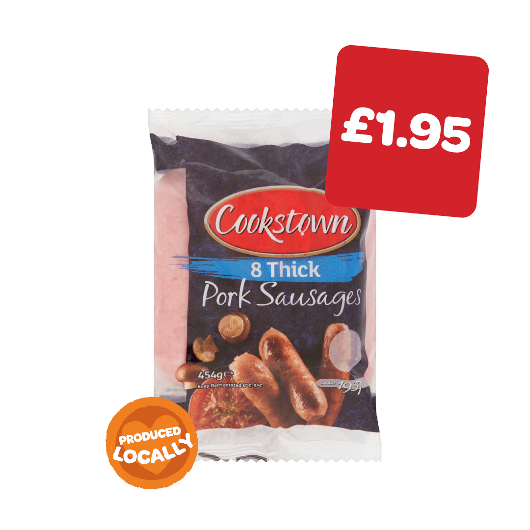 Cookstown Thick Sausages 8 Pack