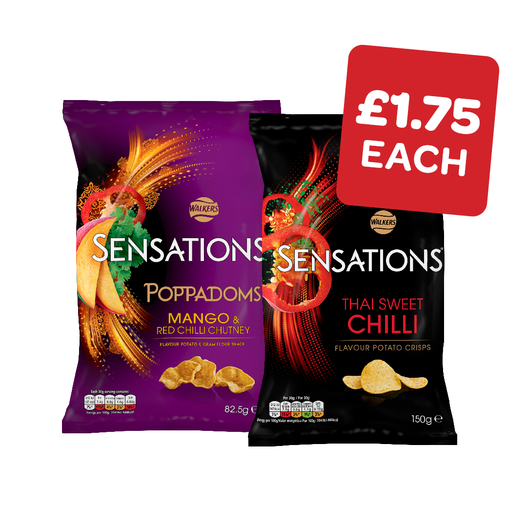 Sensations Poppadoms / Crisps