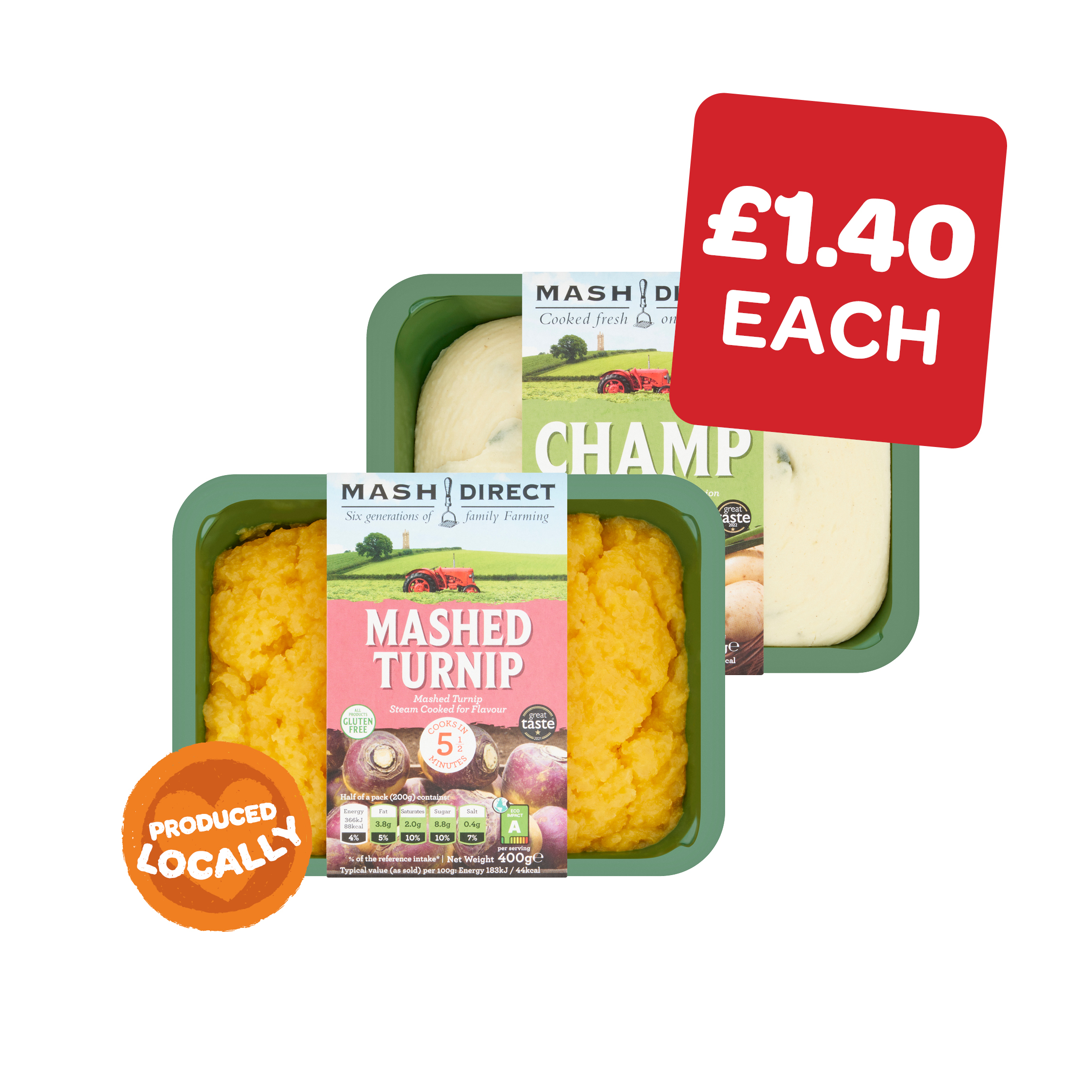 Mash Direct Champ / Mashed Turnip