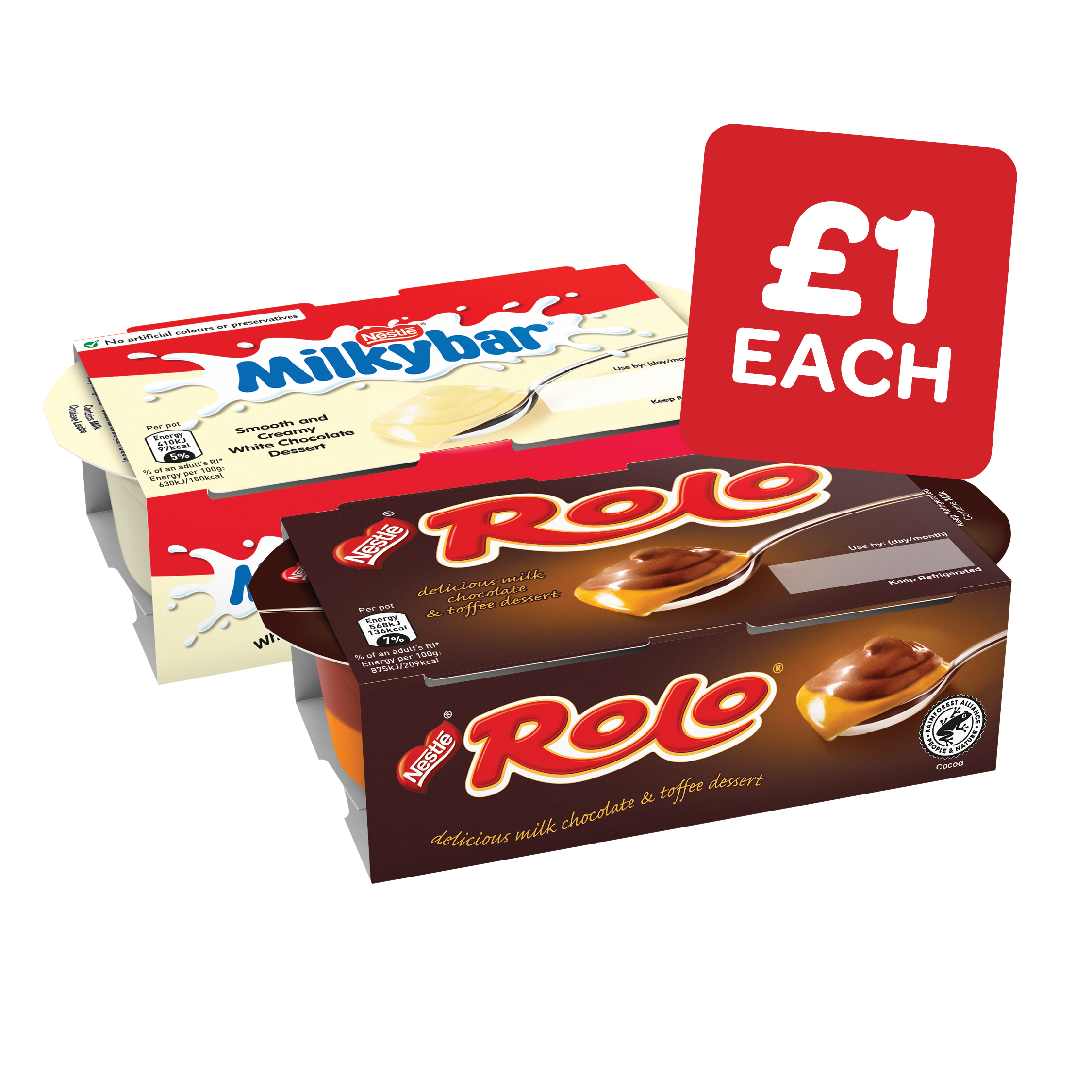 Nestle Rolo / Milkybar Desserts