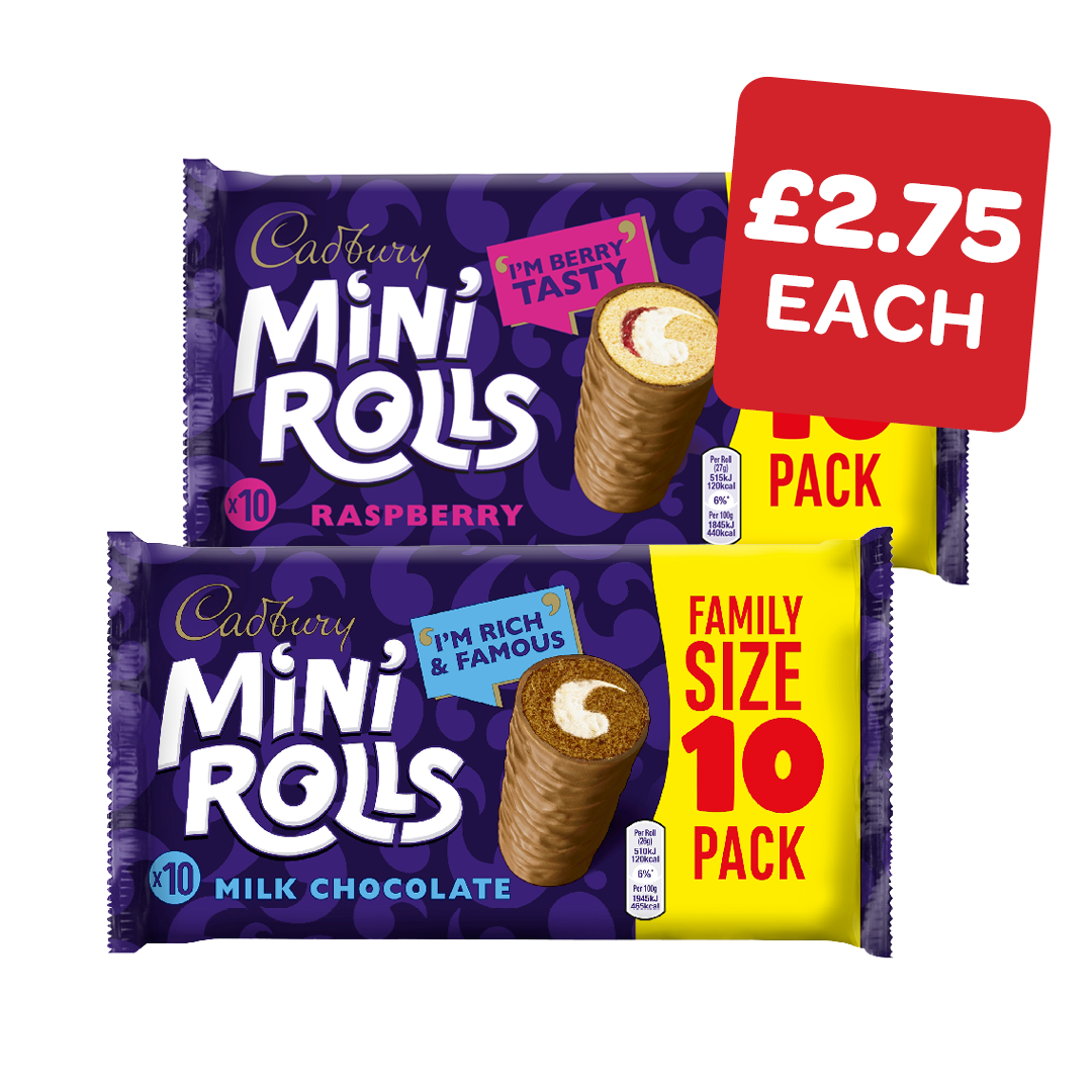 Cadbury Mini Rolls Chocolate / Raspberry