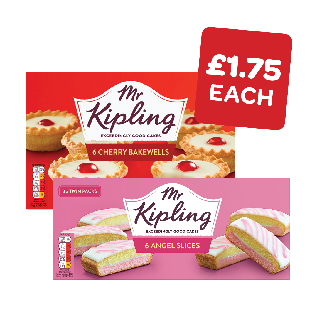 Mr Kipling Angel/Lemon/Bakewell Slices