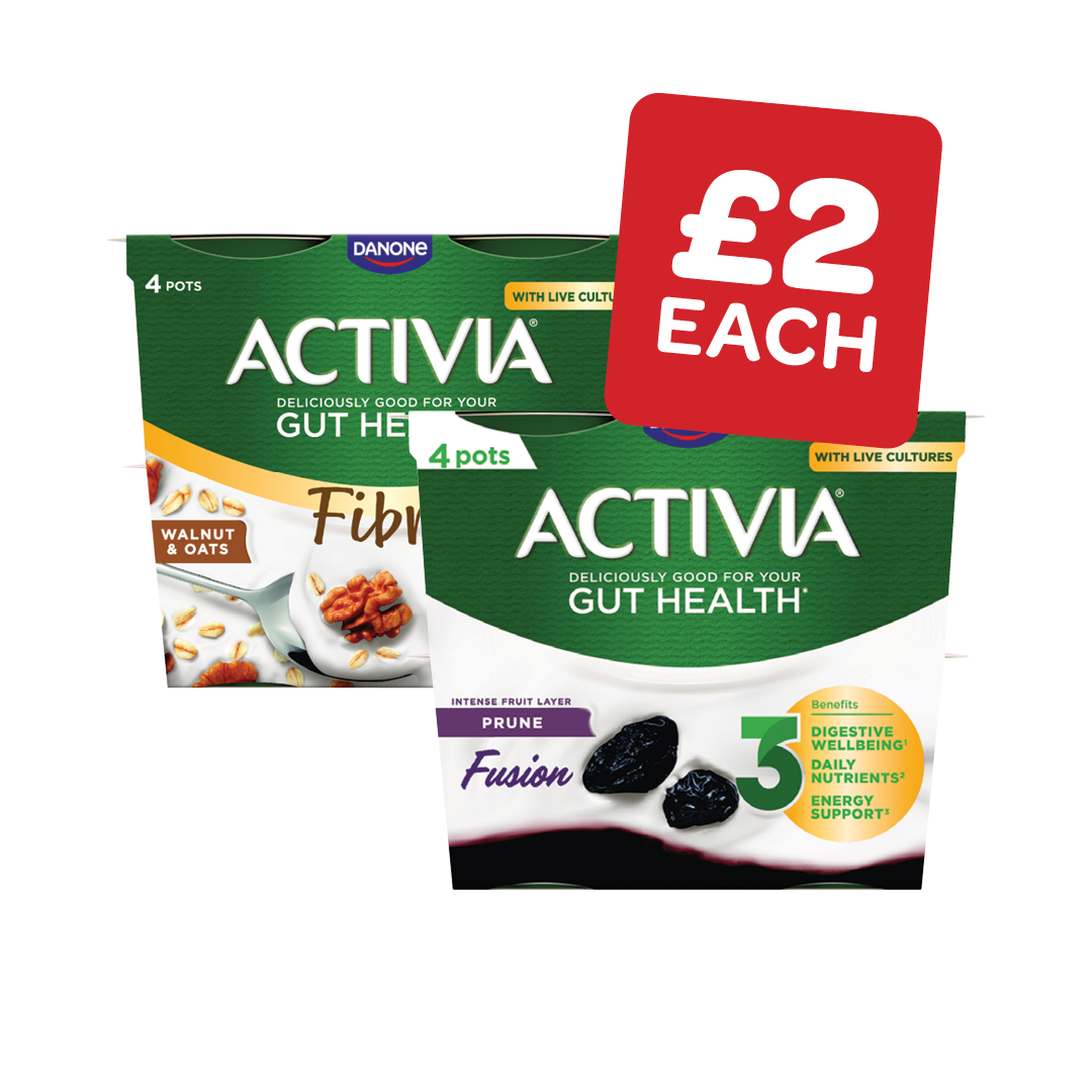 Activia Prune /  Walnut & Oats Yoghurt 115g