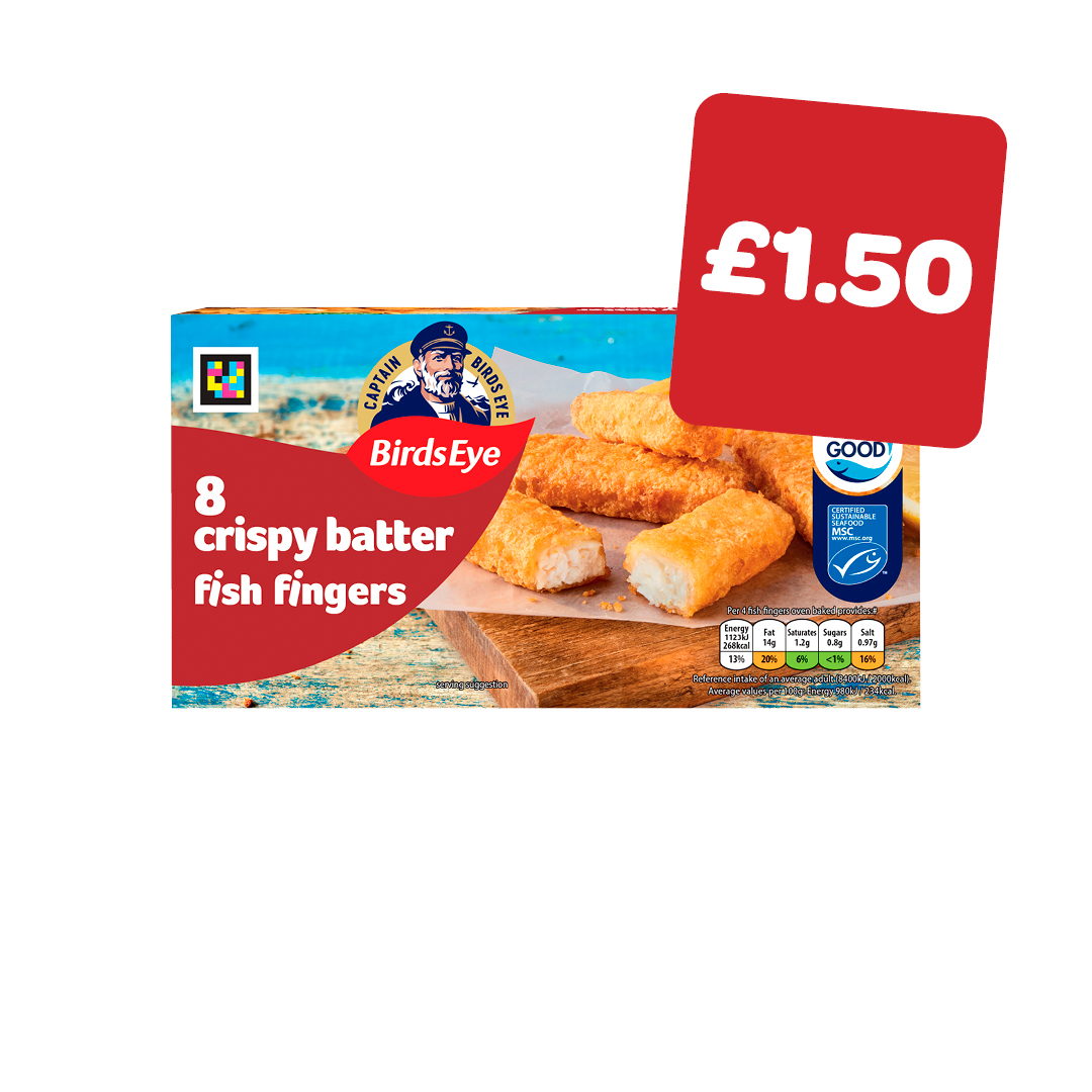 Birds Eye Oven Crispy Fish Fingers