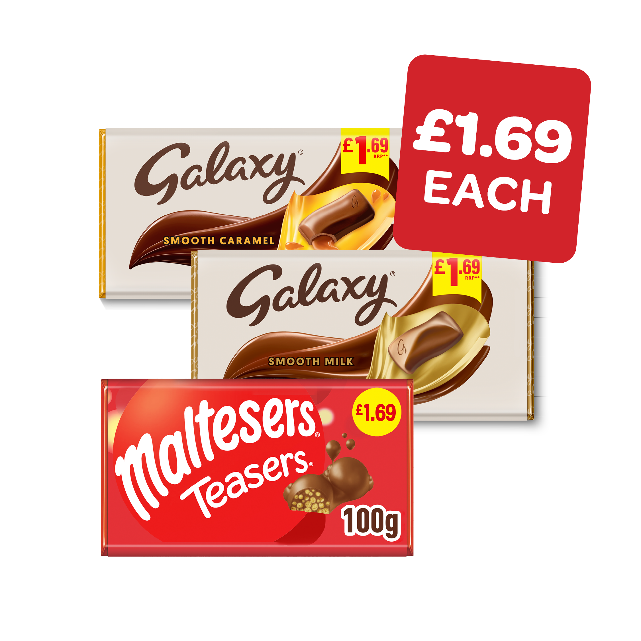 Galaxy Salted Caramel / Mint / Milk / Cookie  Crumble / Caramel /  Maltesers