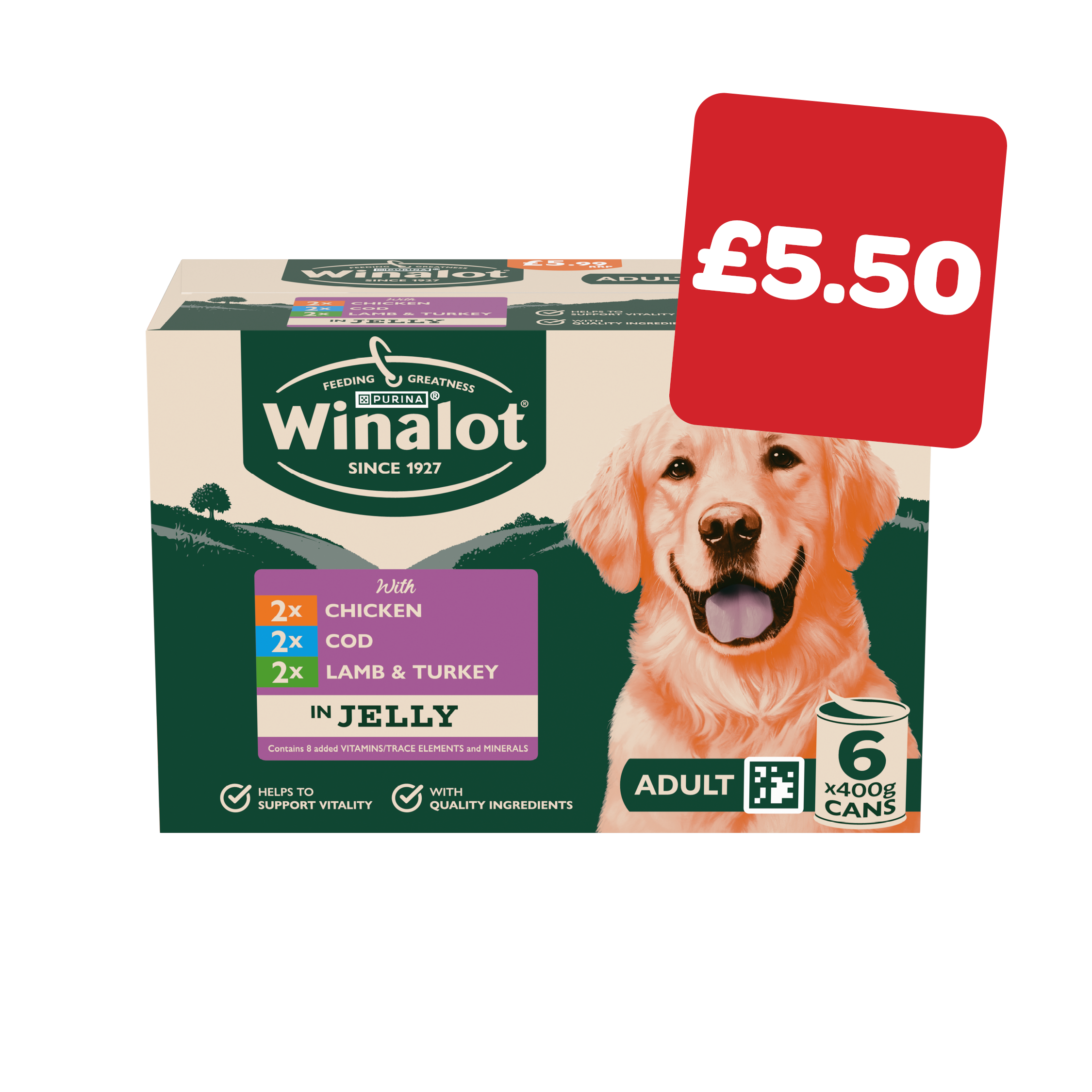 Winalot Jelly Price Marked Can 400g