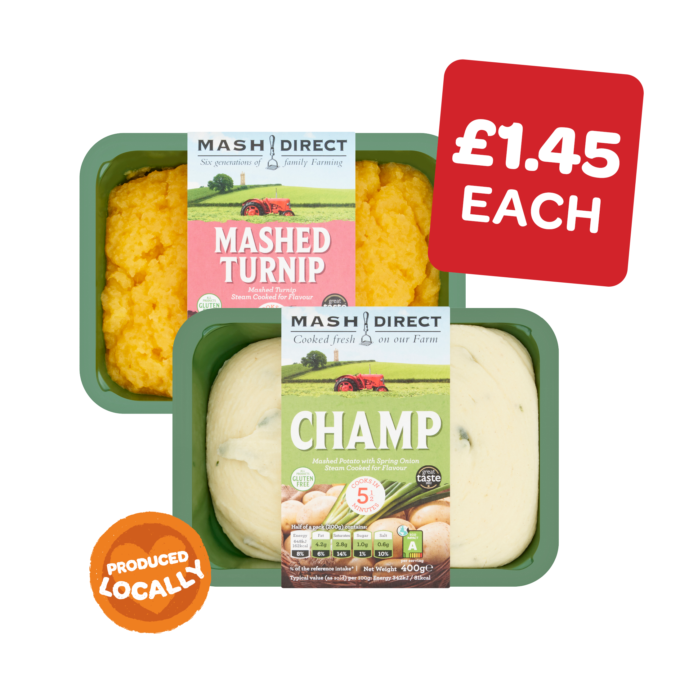 Mash Direct Champ /  Mashed Turnip