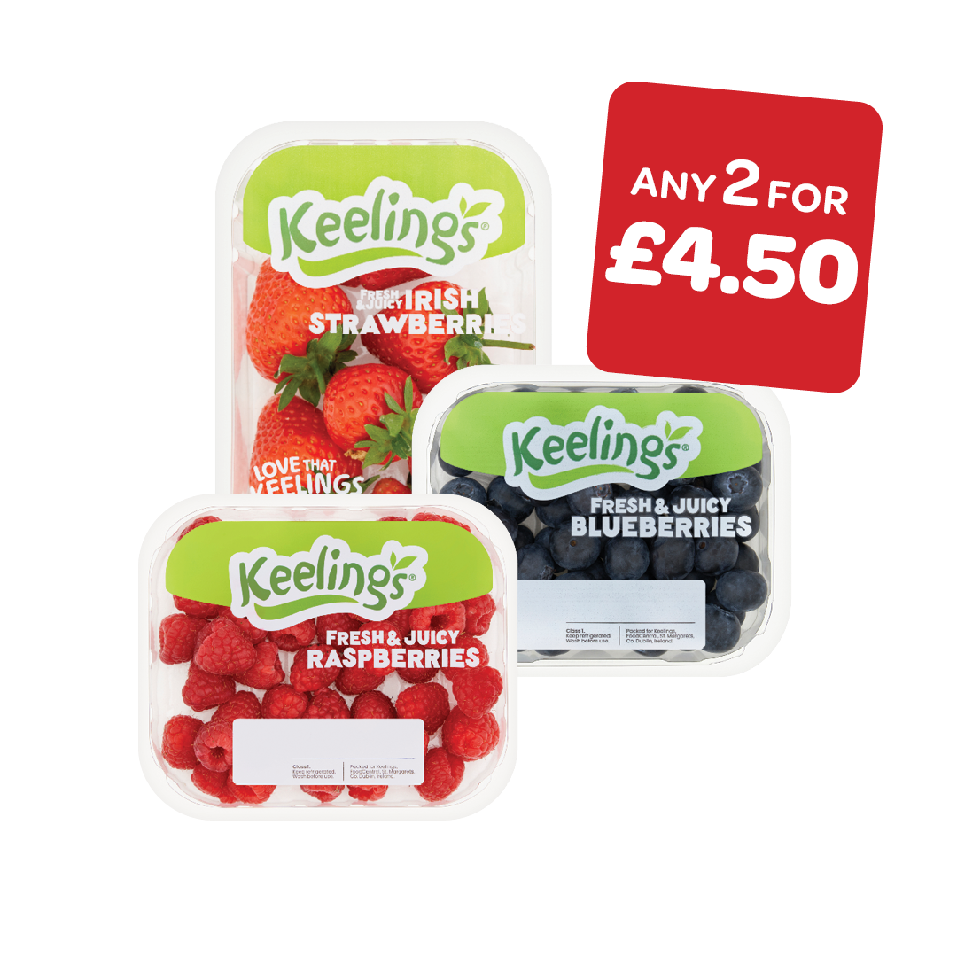 Keelings Strawberries / Raspberries / Blueberries