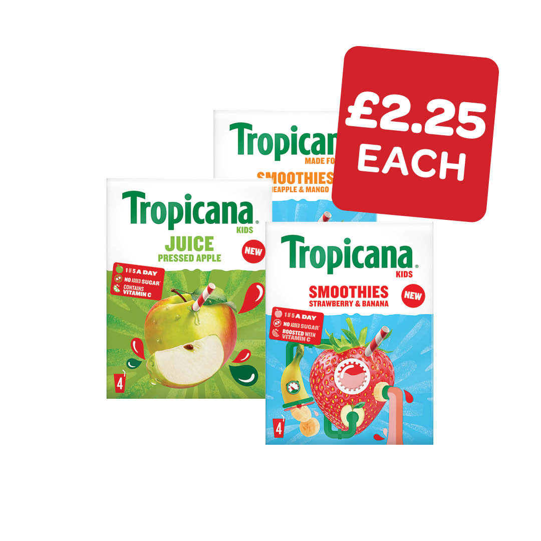 Tropicana Kids Smoothies / Apple Juice