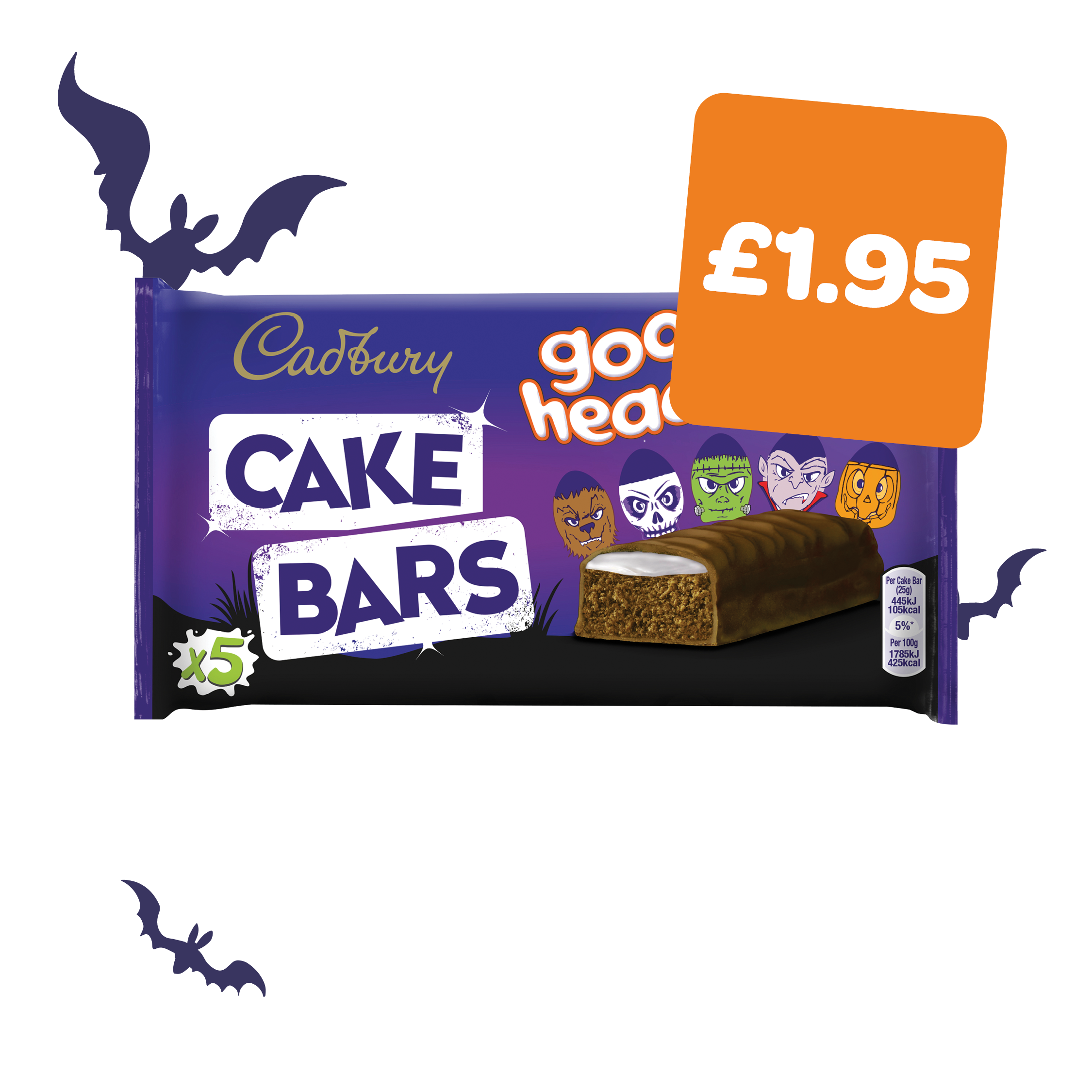 Cadburys Goo Head Cake Bars