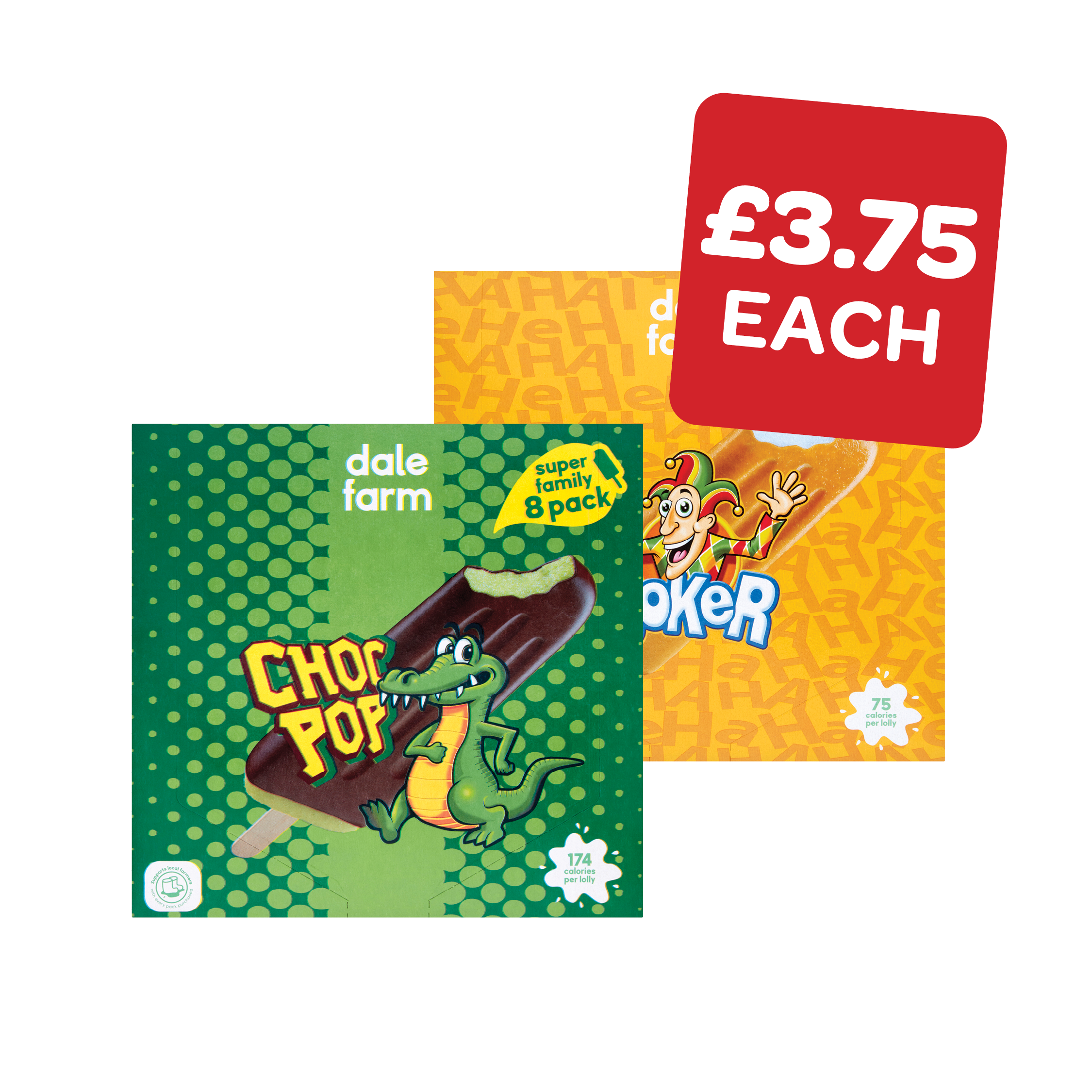 Dale Farm Joker / Choc Pop / Mr Frostie